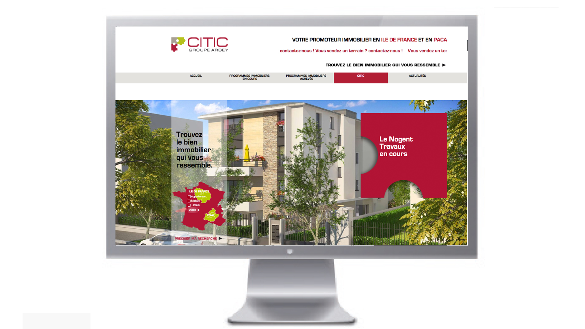 Site internet CITIC.fr réalisé par IBSTUDIO Agence de communication à Uzès