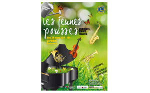 Affiche Les jeunes pousse - Lions Club par IBSTUDIO Idées et Images (Uzès)