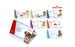 Royal Canin :Conception d’un support original de communication pour les commerciaux destinés aux éleveurs.