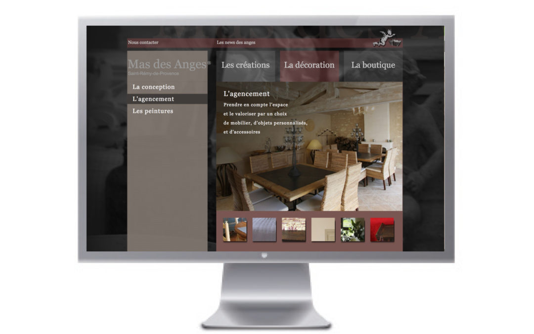 Site internet Mas des anges