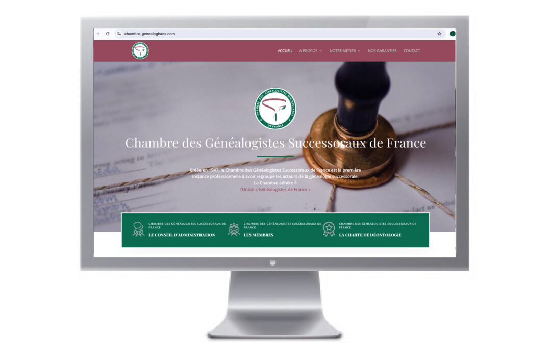 SITE INTERNET DE LA Chambre des Généalogistes Successoraux de France