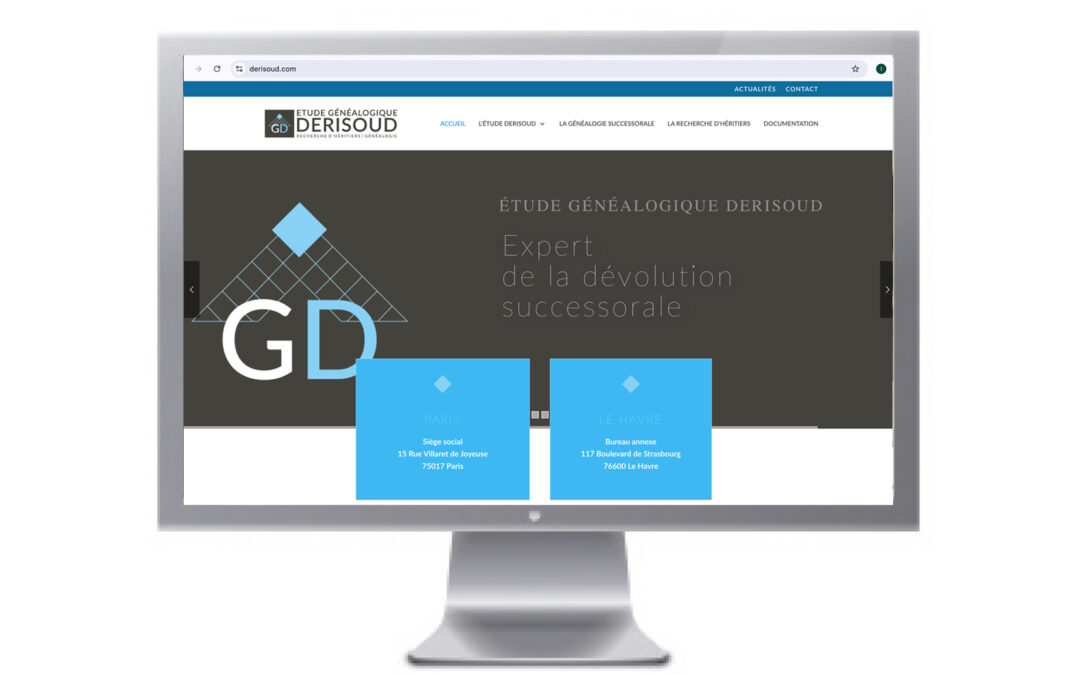SITE INTERNET ÉTUDE DERISOUD GÉNÉALOGISTE SUCCESSORAL